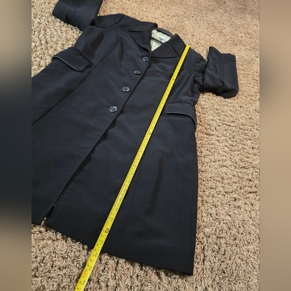 Calvin Klein Black Overcoat Size L. - Picture 7 of 12